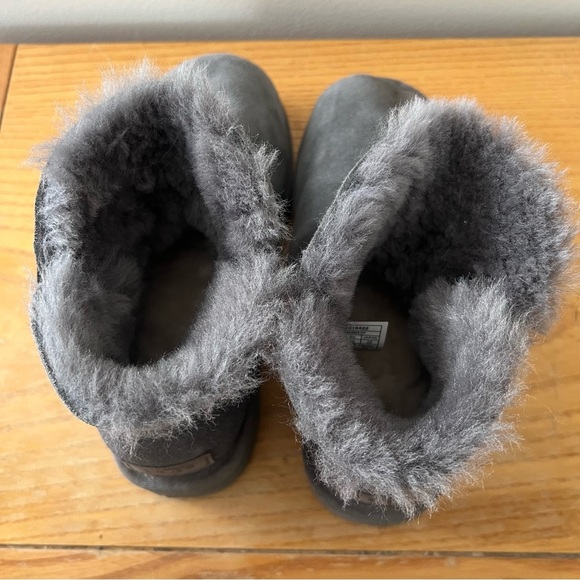 {UGG} Mini Bailey Button ll Grey Boots - Picture 7 of 8